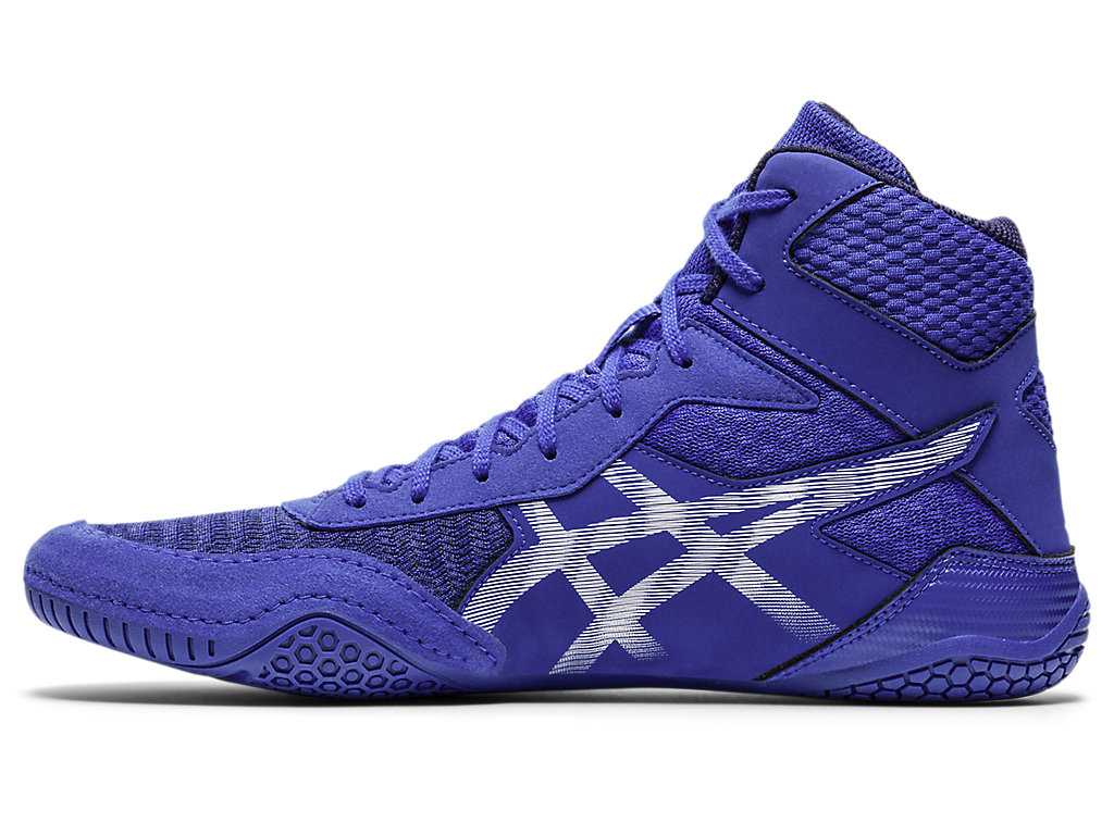 Buty Zapaśnicze Męskie Asics Matcontrol 2 Niebieskie Białe | 42710-REGK