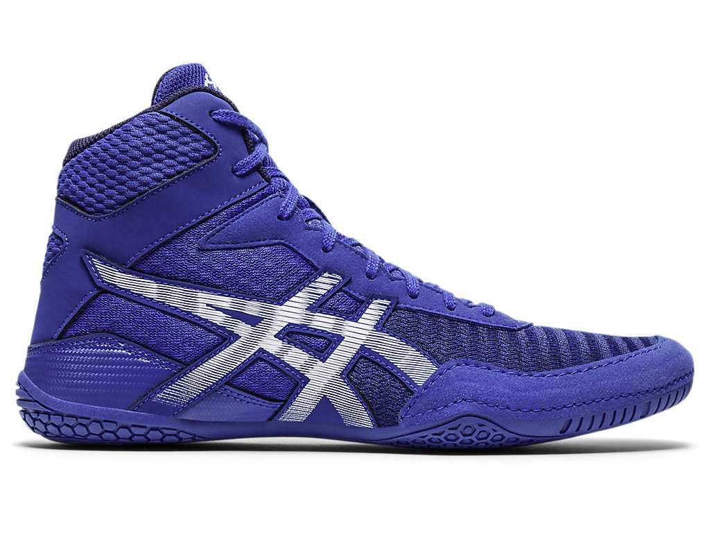 Buty Zapaśnicze Męskie Asics Matcontrol 2 Niebieskie Białe | 42710-REGK