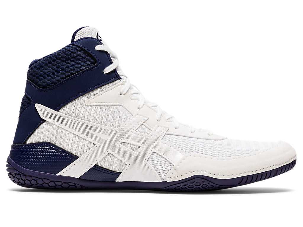 Buty Zapaśnicze Męskie Asics Matcontrol 2 Białe Srebrne | 91860-DVWB