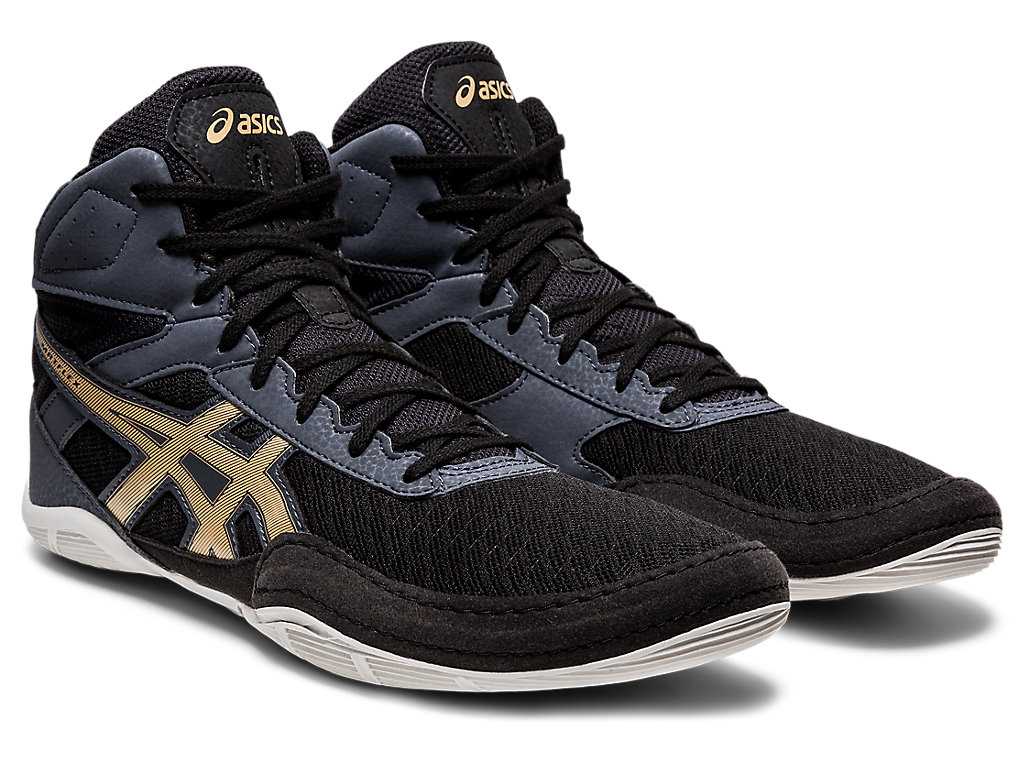 Buty Zapaśnicze Męskie Asics Matflex 6 Czarne | 50942-AWCJ