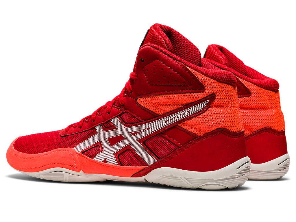 Buty Zapaśnicze Męskie Asics Matflex 6 Czerwone Koralowe | 75213-ECJD