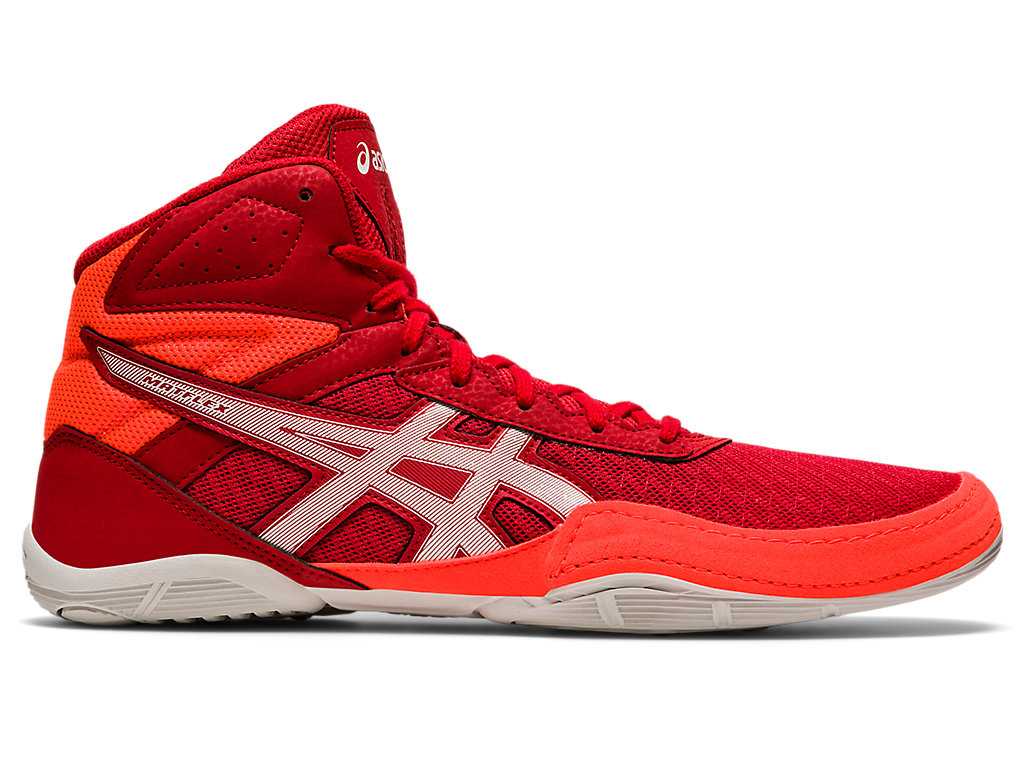 Buty Zapaśnicze Męskie Asics Matflex 6 Czerwone Koralowe | 75213-ECJD