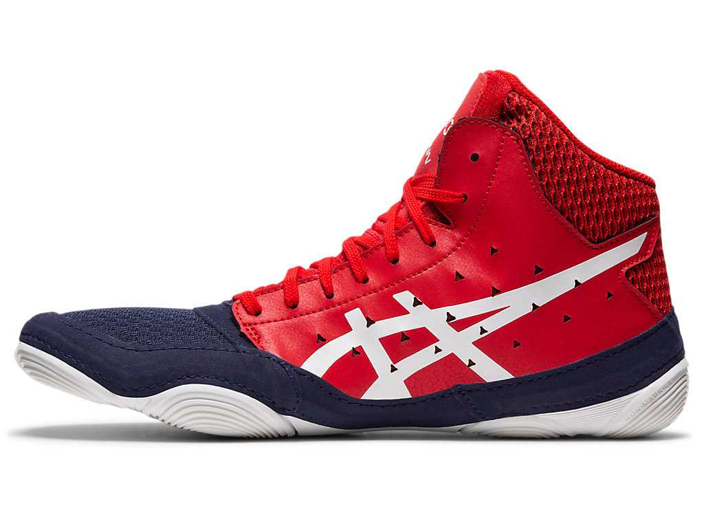 Buty Zapaśnicze Męskie Asics Snapdown 3 Granatowe Czerwone | 43092-WSHE