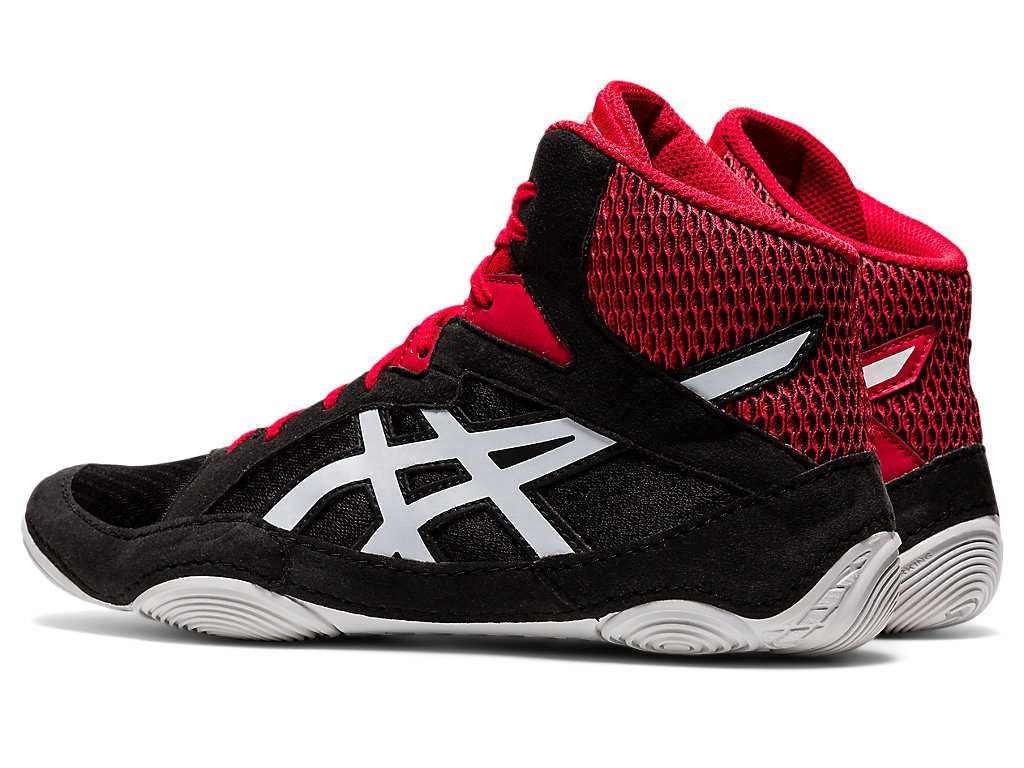 Buty Zapaśnicze Męskie Asics Snapdown 3 Czarne Białe | 70329-AKMZ