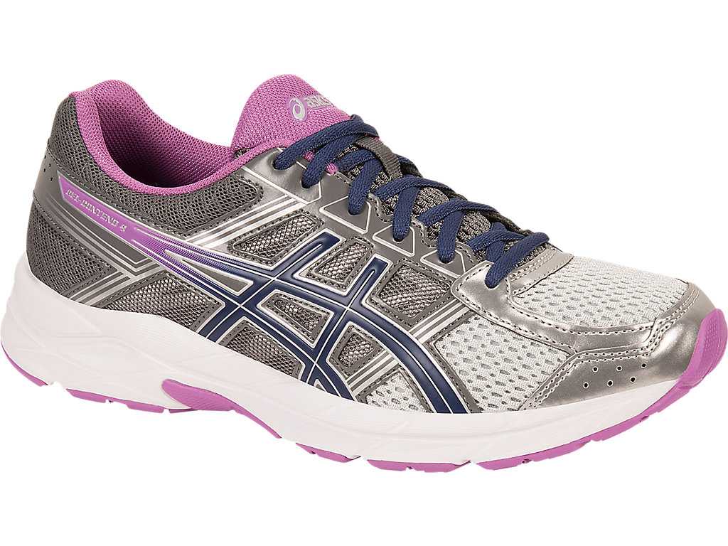 Buty do Biegania Damskie Asics Gel-contend 4 Srebrne Ciemny Szare | 28937-SPET