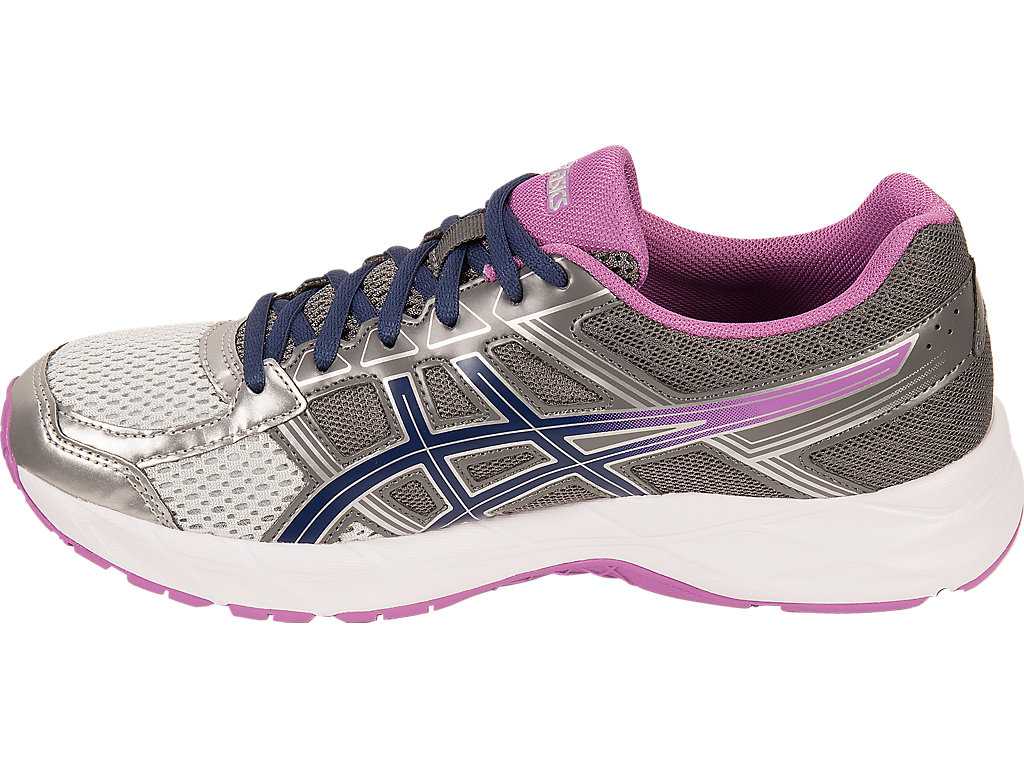 Buty do Biegania Damskie Asics Gel-contend 4 Srebrne Ciemny Szare | 28937-SPET