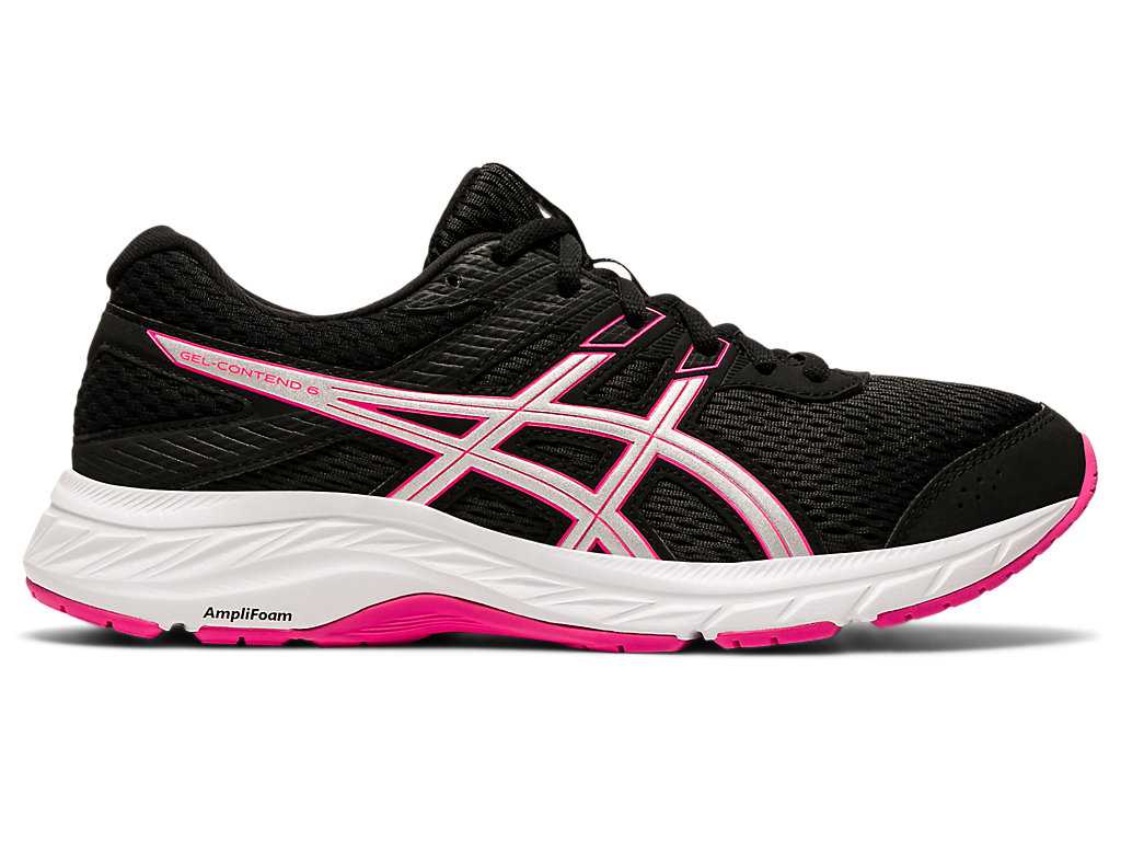 Buty do Biegania Damskie Asics Gel-contend 6 (D) Czarne Różowe | 40285-XFMC