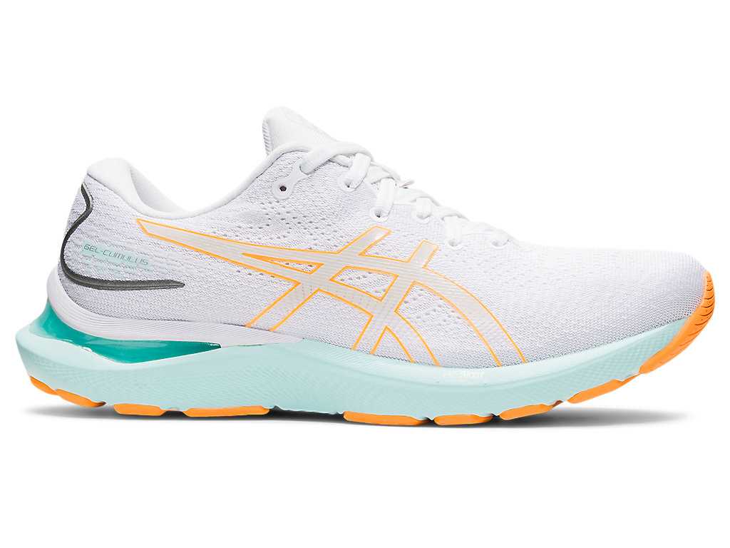 Buty do Biegania Damskie Asics Gel-cumulus 24 Białe Pomarańczowe | 10789-LCDJ