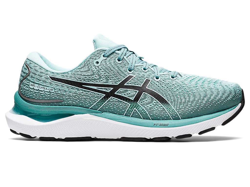 Buty do Biegania Damskie Asics Gel-cumulus 24 (D) Zielone Czarne | 25803-UHQW