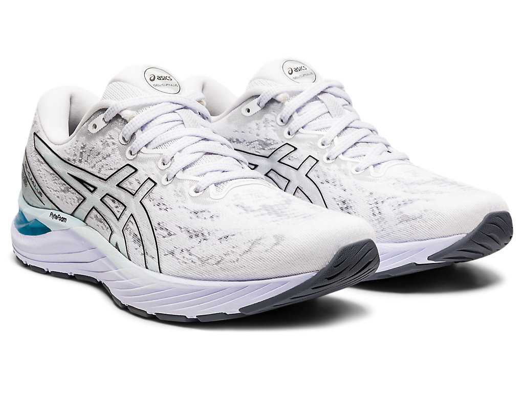 Buty do Biegania Damskie Asics Gel-cumulus 23 Białe Czarne | 31875-XLCA