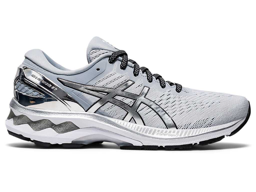 Buty do Biegania Damskie Asics Gel-kayano 27 Platinum Szare Srebrne | 02853-WRDJ