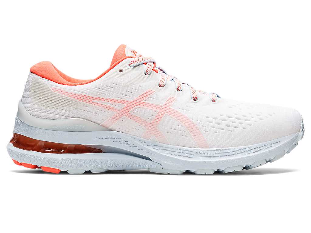 Buty do Biegania Damskie Asics Gel-kayano 28 Standard Jr Białe Koralowe | 06847-NAOW