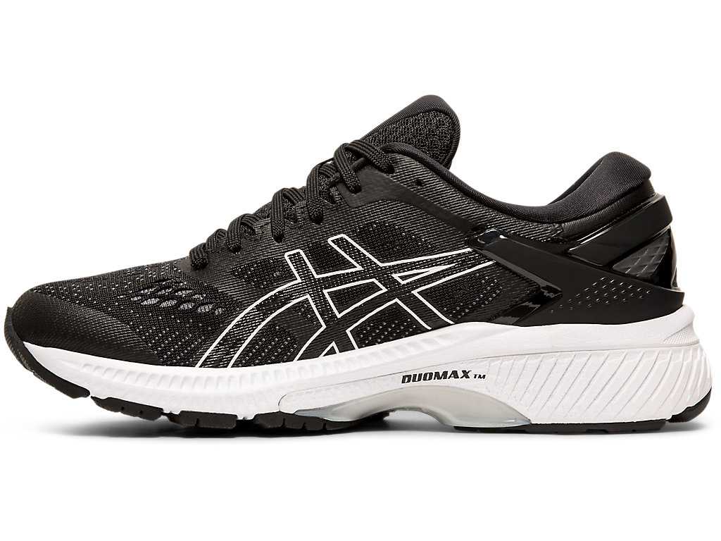 Buty do Biegania Damskie Asics Gel-kayano 26 (D) Czarne Białe | 13062-HJYK