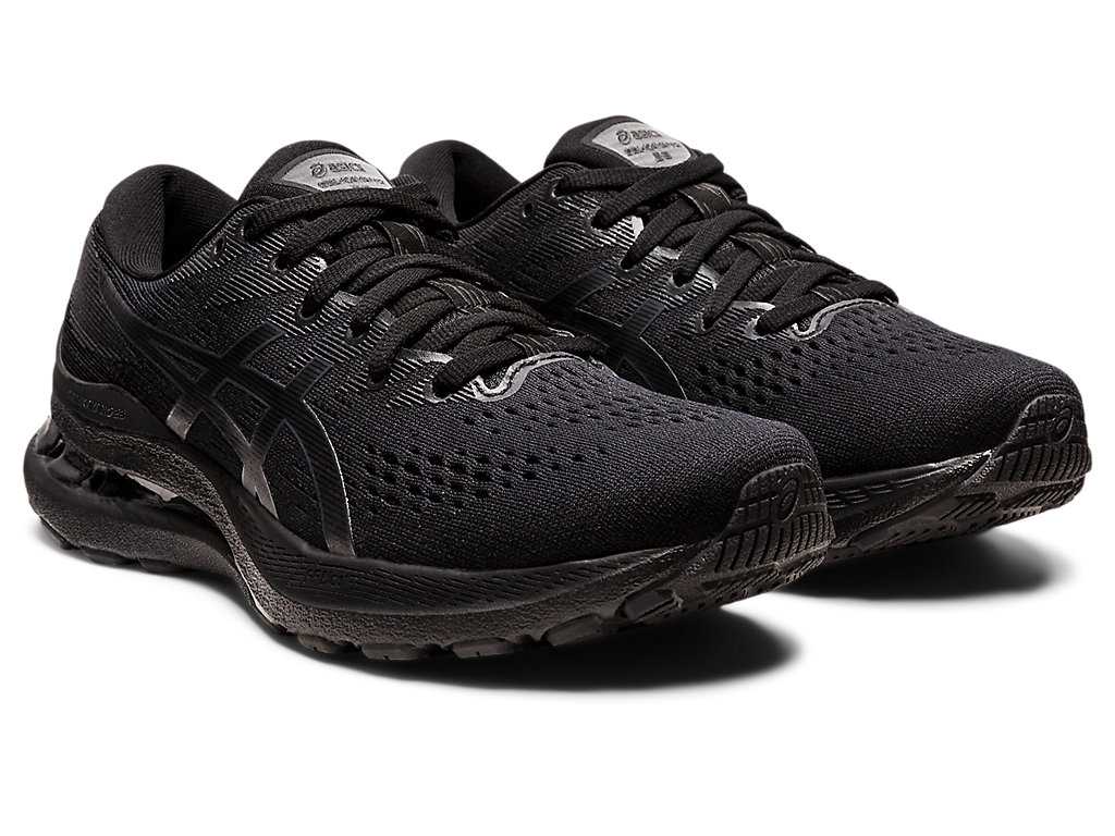 Buty do Biegania Damskie Asics Gel-kayano 28 (D) Czarne Jasny Szare | 21789-EDGM