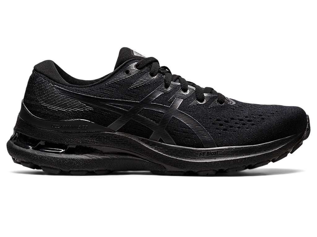 Buty do Biegania Damskie Asics Gel-kayano 28 (D) Czarne Jasny Szare | 21789-EDGM