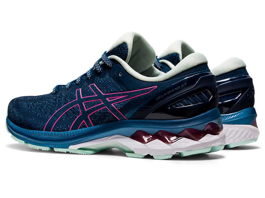 Buty do Biegania Damskie Asics Gel-kayano 27 Niebieskie Różowe | 56108-CAFR