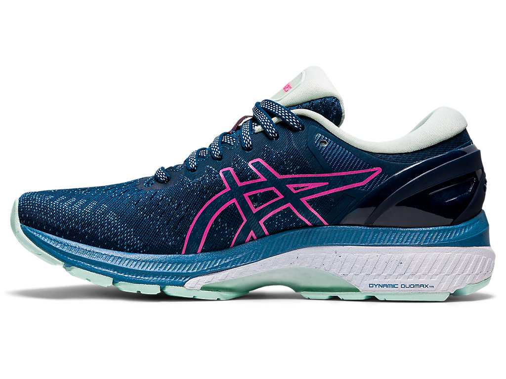 Buty do Biegania Damskie Asics Gel-kayano 27 Niebieskie Różowe | 56108-CAFR