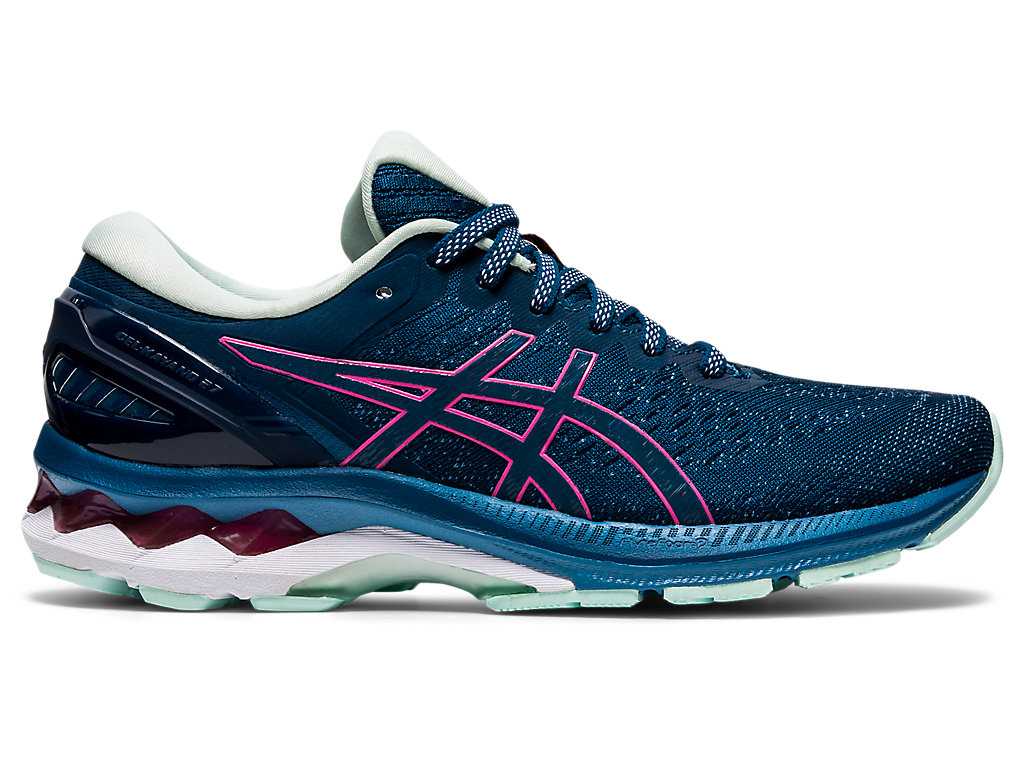 Buty do Biegania Damskie Asics Gel-kayano 27 Niebieskie Różowe | 56108-CAFR