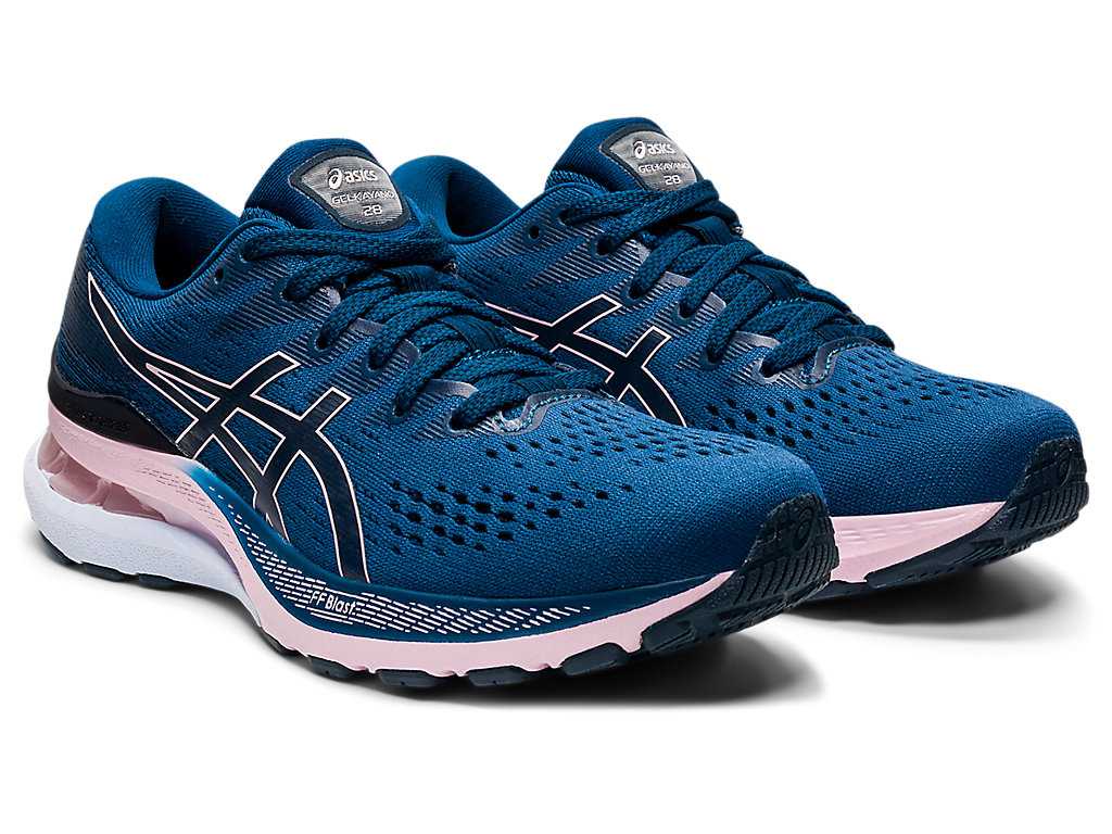 Buty do Biegania Damskie Asics Gel-kayano 28 (D) Niebieskie Różowe | 85174-VGKE