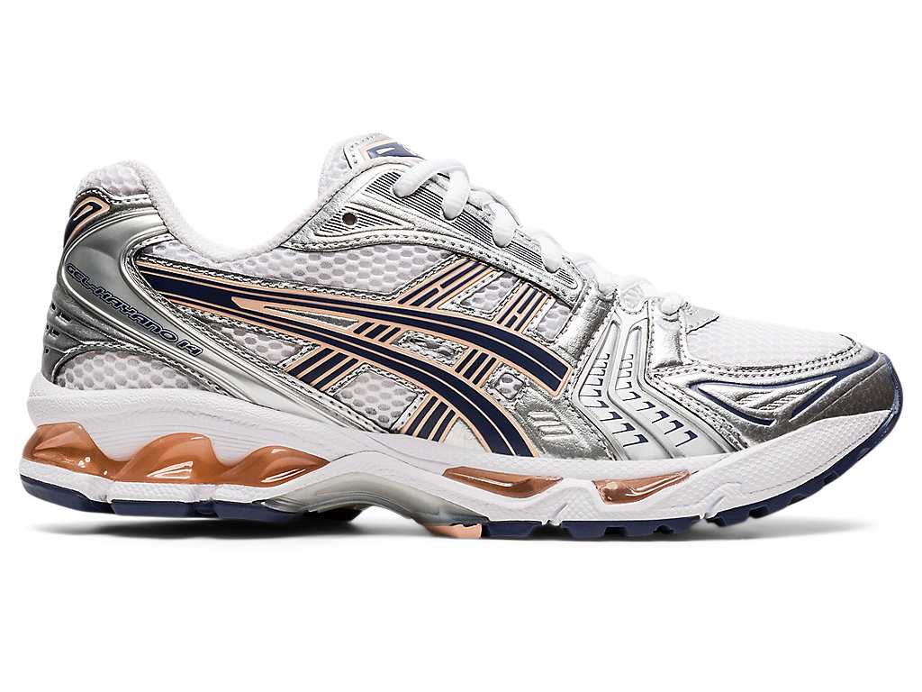 Buty do Biegania Damskie Asics Gel-kayano 14 Białe Niebieskie | 87915-IUFG