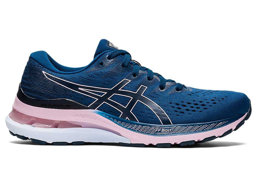 Buty do Biegania Damskie Asics Gel-kayano 28 Niebieskie Różowe | 90248-EYRB