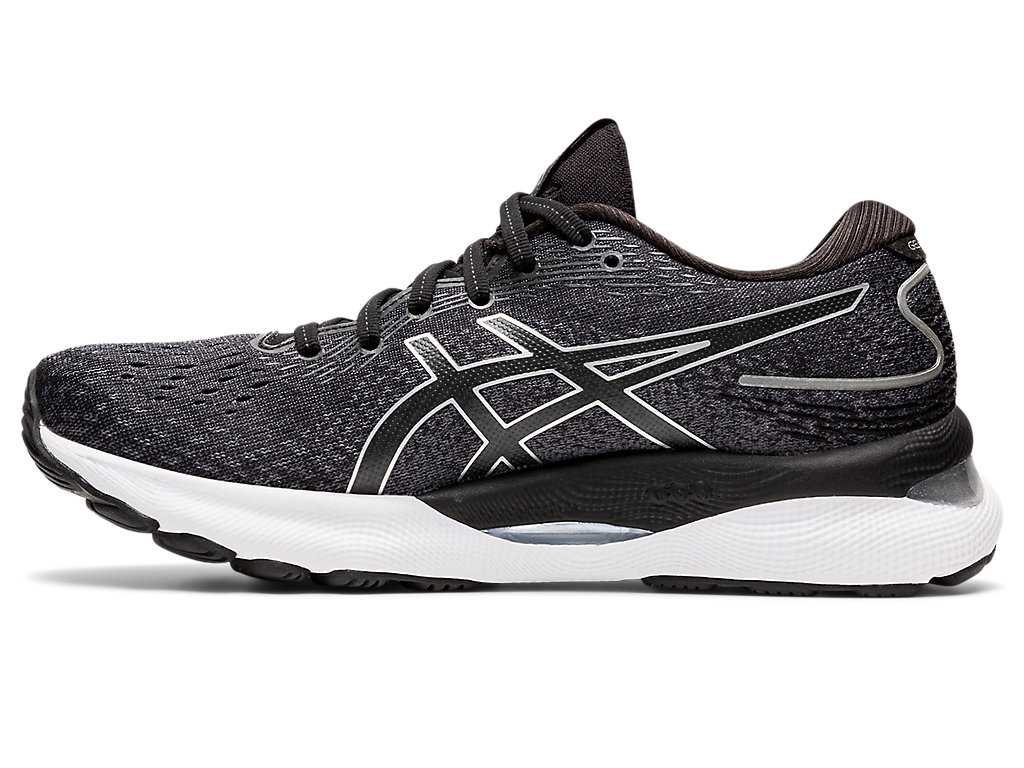 Buty do Biegania Damskie Asics Gel-nimbus 24 (D) Czarne Białe | 12603-TQFJ