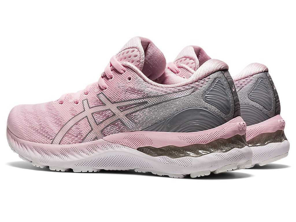 Buty do Biegania Damskie Asics Gel-nimbus 23 Różowe Głęboka Niebieskie Srebrne | 32546-ZVAU