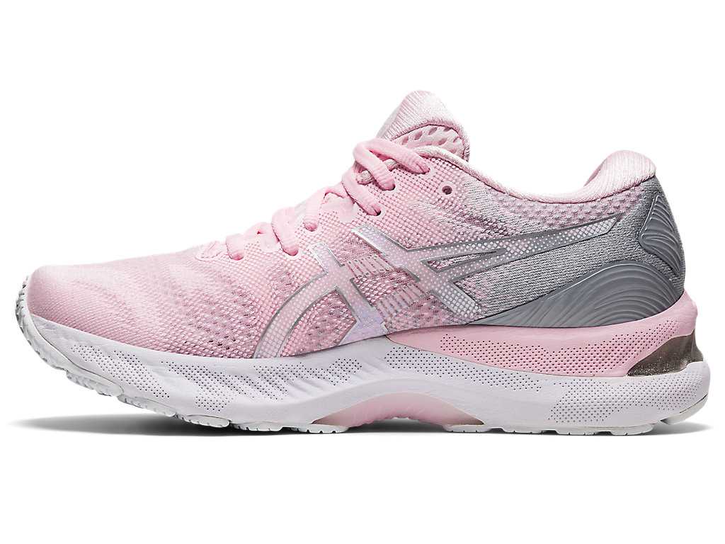 Buty do Biegania Damskie Asics Gel-nimbus 23 Różowe Głęboka Niebieskie Srebrne | 32546-ZVAU