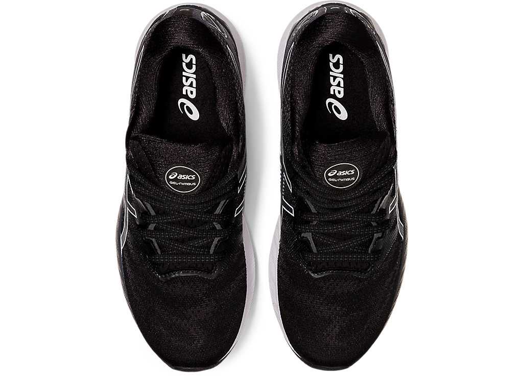 Buty do Biegania Damskie Asics Gel-nimbus 23 (D) Czarne Białe | 42790-IKGY