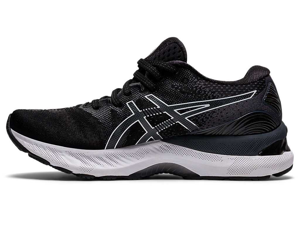 Buty do Biegania Damskie Asics Gel-nimbus 23 (D) Czarne Białe | 42790-IKGY