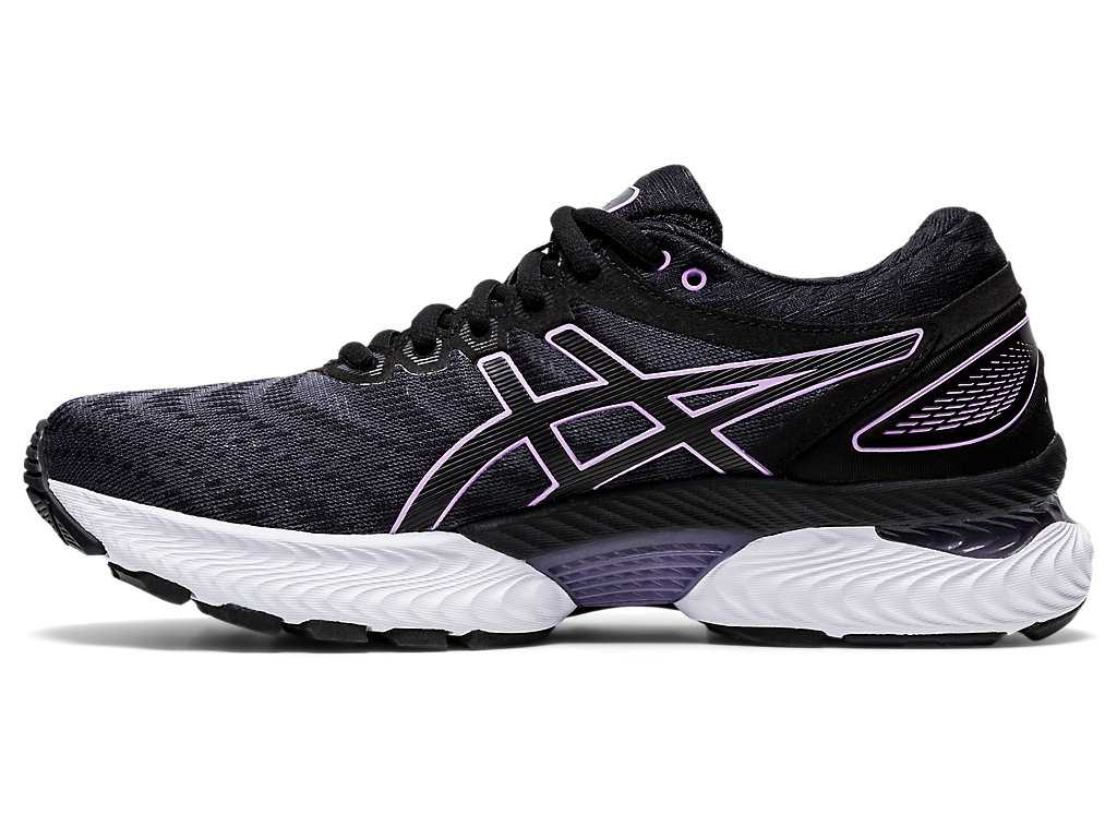 Buty do Biegania Damskie Asics Gel-nimbus 22 Czarne Fioletowe | 60237-BQSE