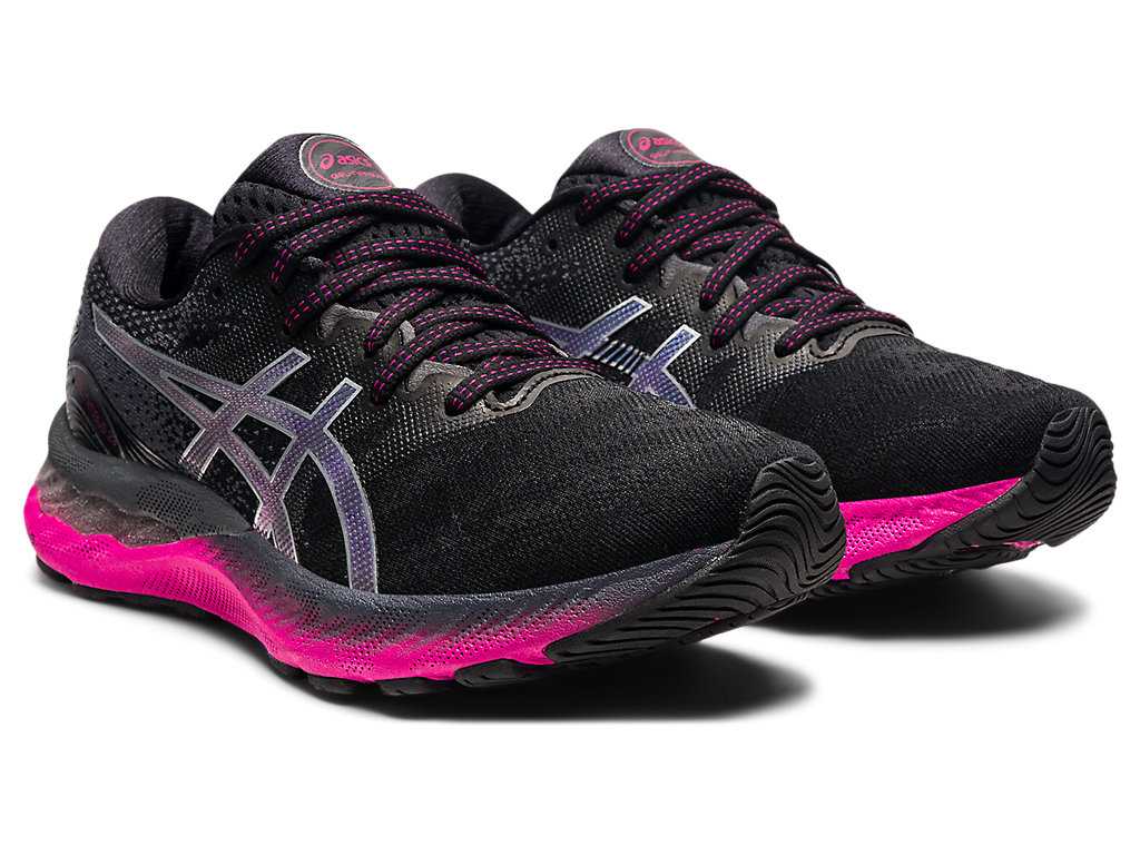 Buty do Biegania Damskie Asics Gel-nimbus 23 Czarne Srebrne | 64071-UYPJ