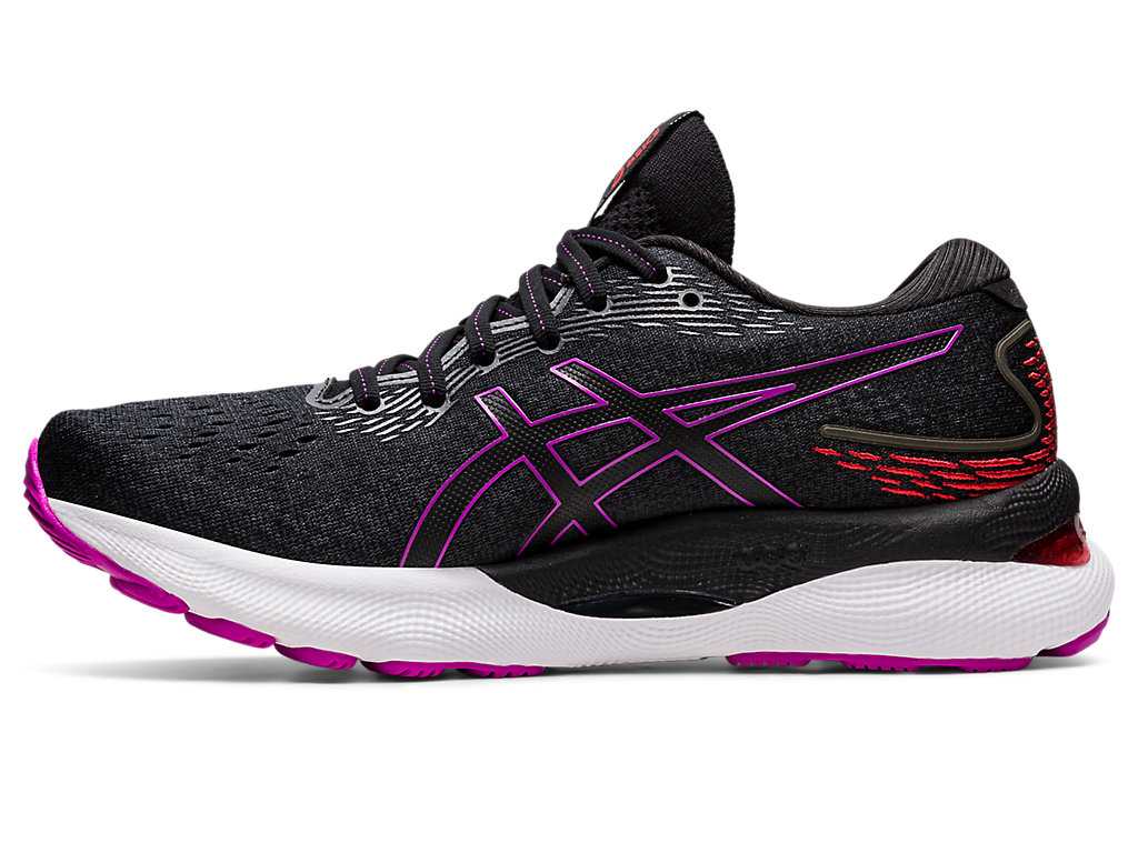 Buty do Biegania Damskie Asics Gel-nimbus 24 (D) Czarne Fioletowe | 89205-MOAL