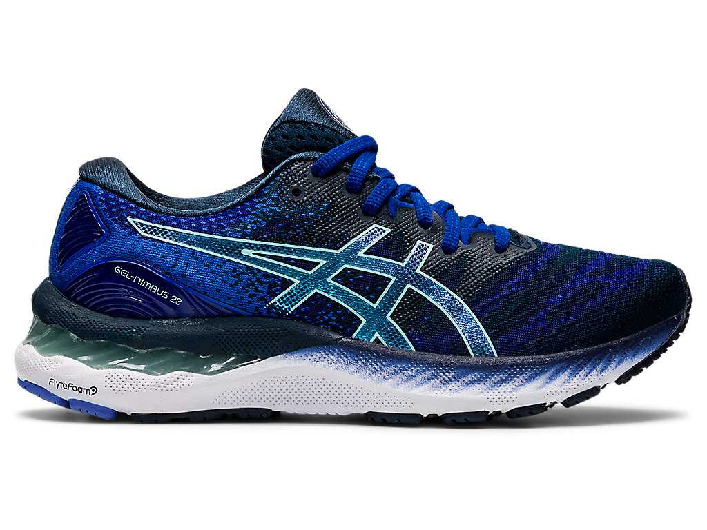 Buty do Biegania Damskie Asics Gel-nimbus 23 Niebieskie | 91042-KZTY