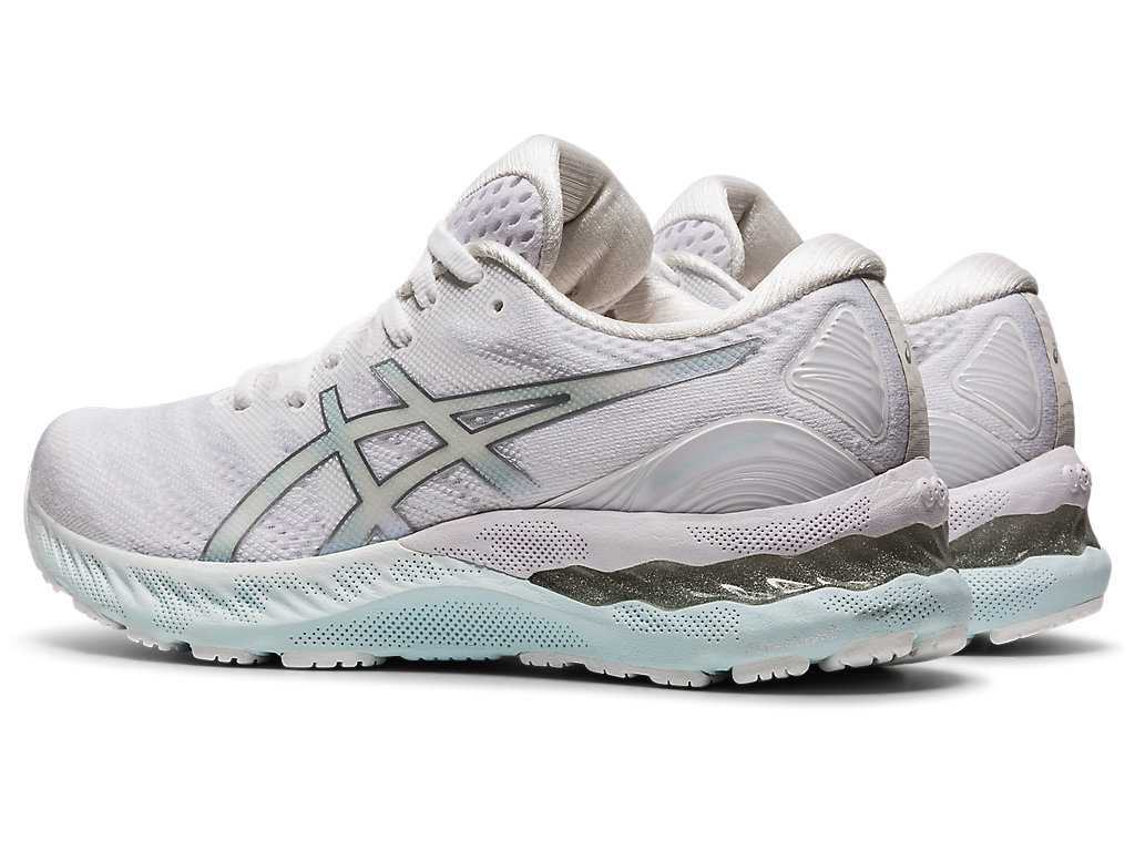 Buty do Biegania Damskie Asics Gel-nimbus 23 Białe Srebrne | 92071-BFGM