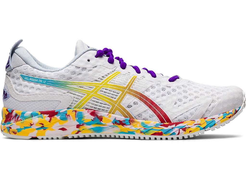 Buty do Biegania Damskie Asics Gel-noosa Tri 12 Białe Czerwone | 05827-DXKI