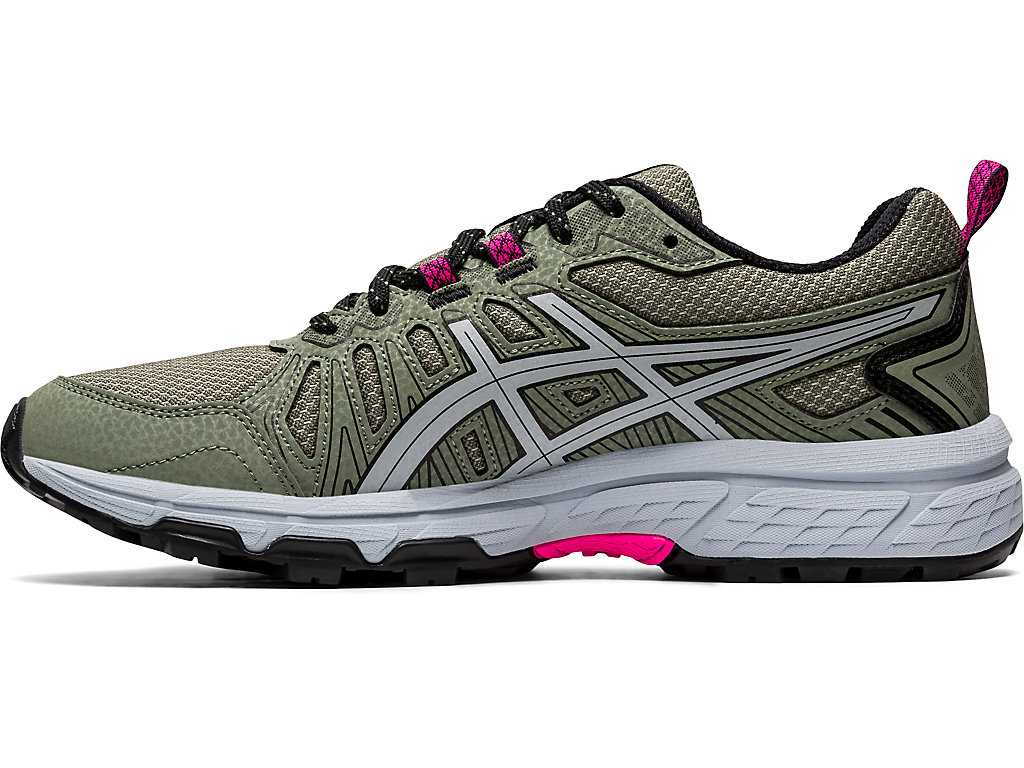 Buty do Biegania Damskie Asics Gel-venture 7 Zielone Szare | 10369-BKNJ