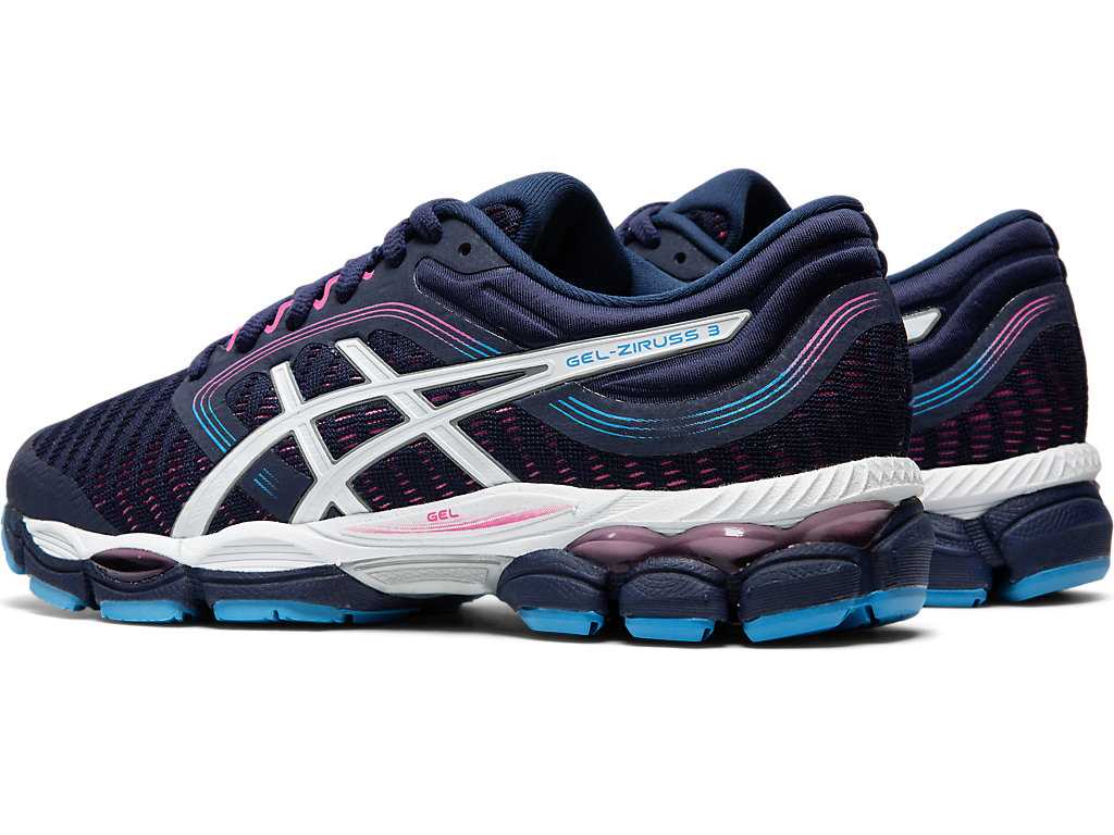 Buty do Biegania Damskie Asics Gel-ziruss 3 Granatowe Białe | 84763-QOXH