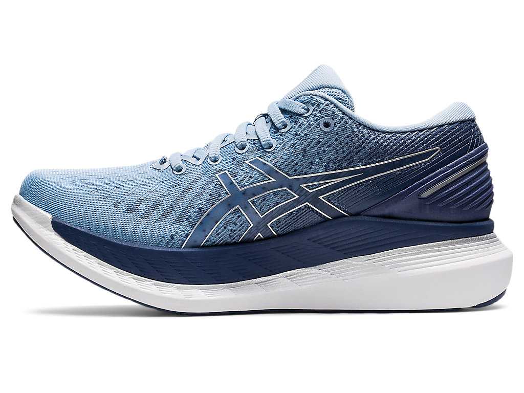 Buty do Biegania Damskie Asics Glideride 2 (D) Białe Niebieskie | 05961-IRXJ