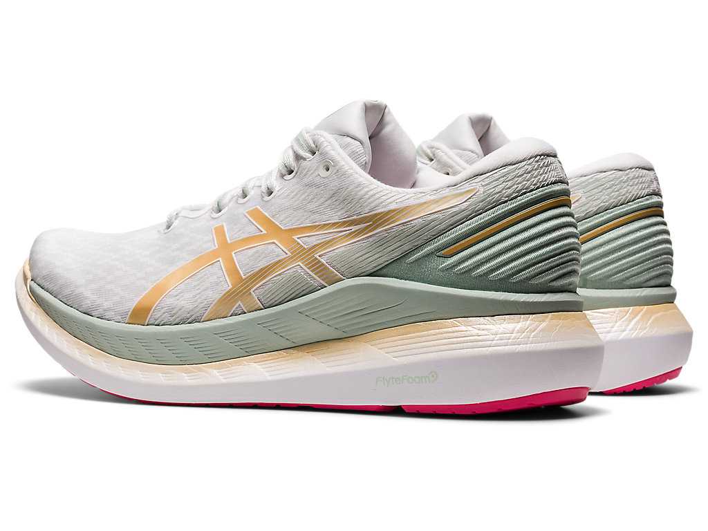 Buty do Biegania Damskie Asics Glideride 2 Białe | 43790-BWKF