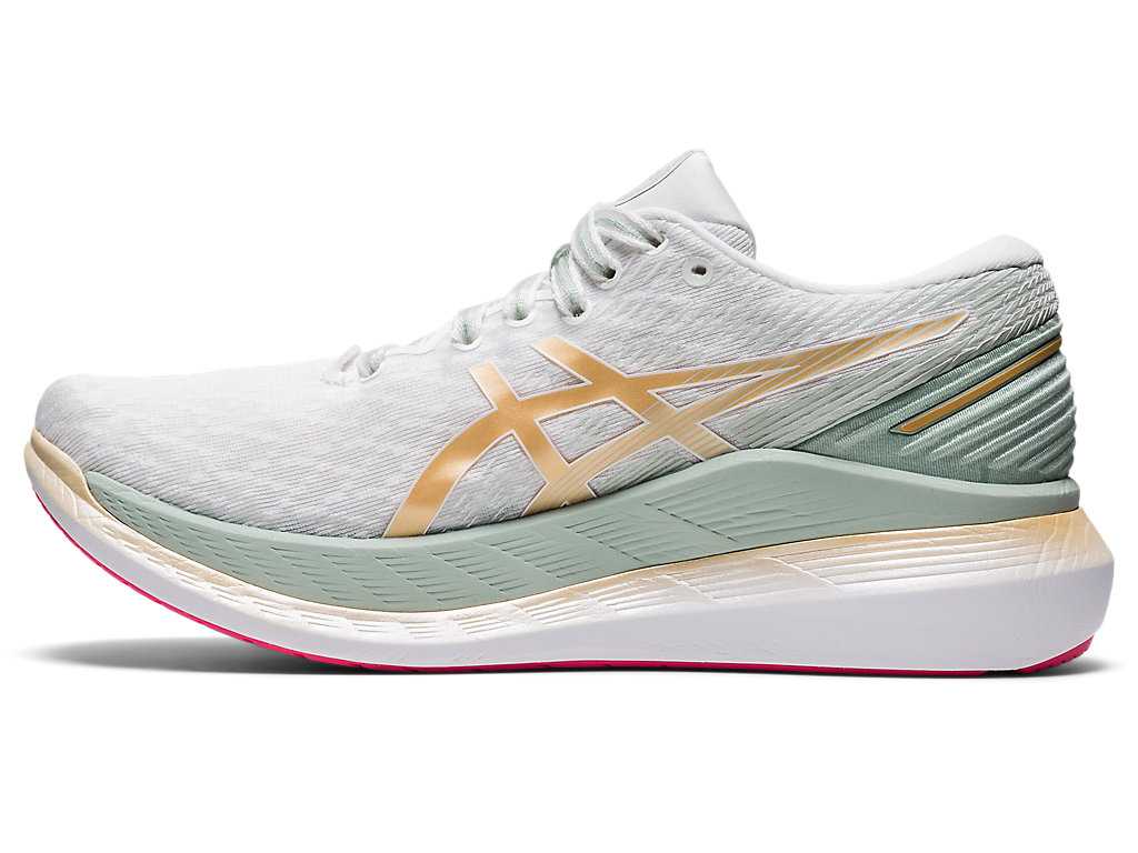 Buty do Biegania Damskie Asics Glideride 2 Białe | 43790-BWKF