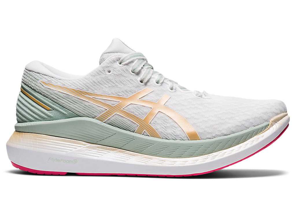 Buty do Biegania Damskie Asics Glideride 2 Białe | 43790-BWKF