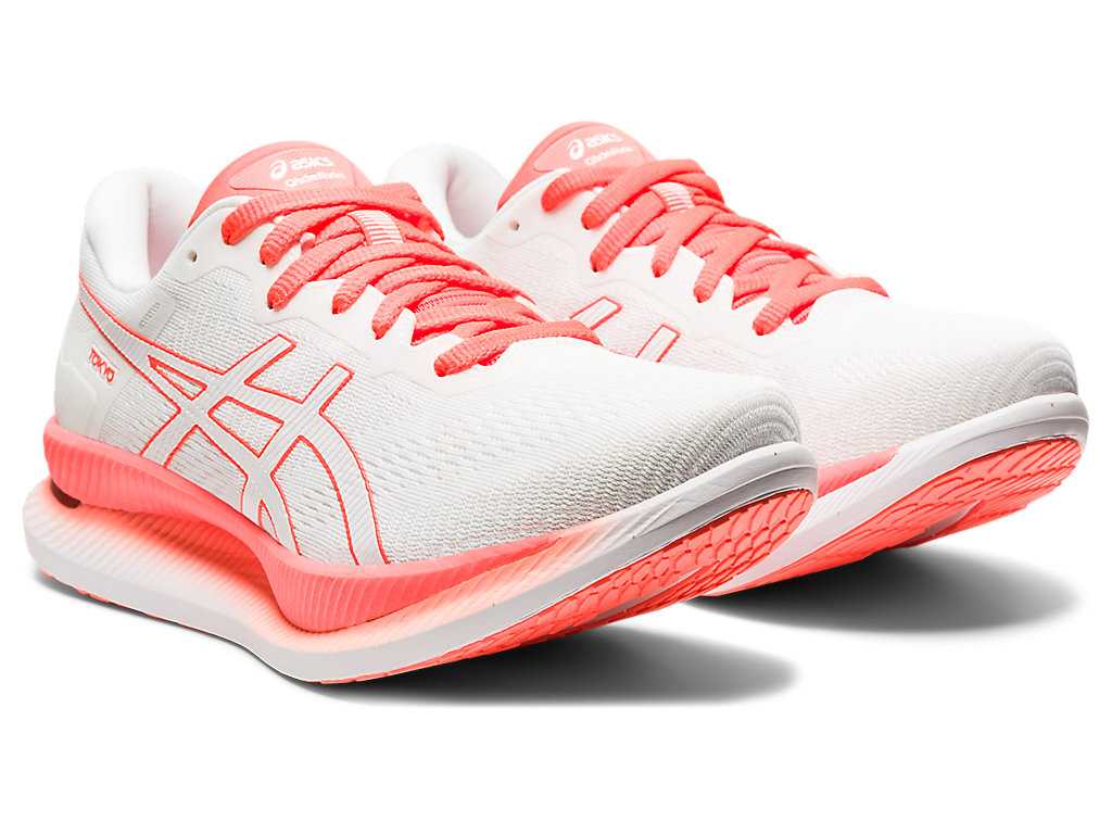 Buty do Biegania Damskie Asics Glideride Białe Czerwone | 68072-YLXT