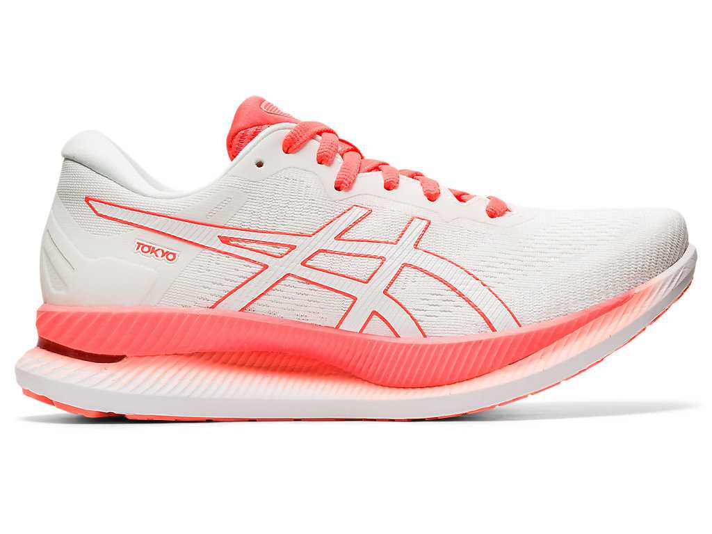 Buty do Biegania Damskie Asics Glideride Białe Czerwone | 68072-YLXT