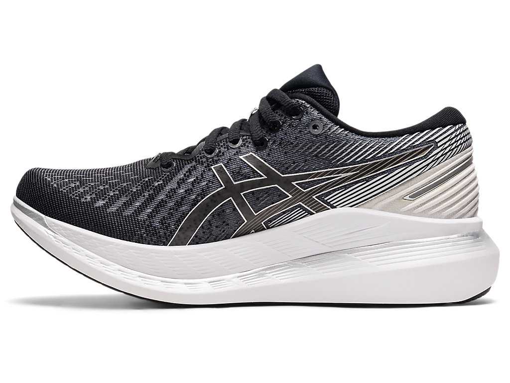 Buty do Biegania Damskie Asics Glideride 2 (D) Czarne Białe | 70489-YZRV