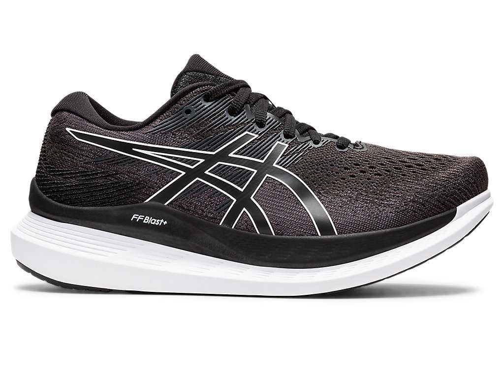 Buty do Biegania Damskie Asics Glideride 3 Czarne Białe | 84360-UBHP