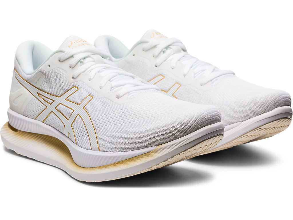 Buty do Biegania Damskie Asics Glideride Białe Złote | 92315-AWVS