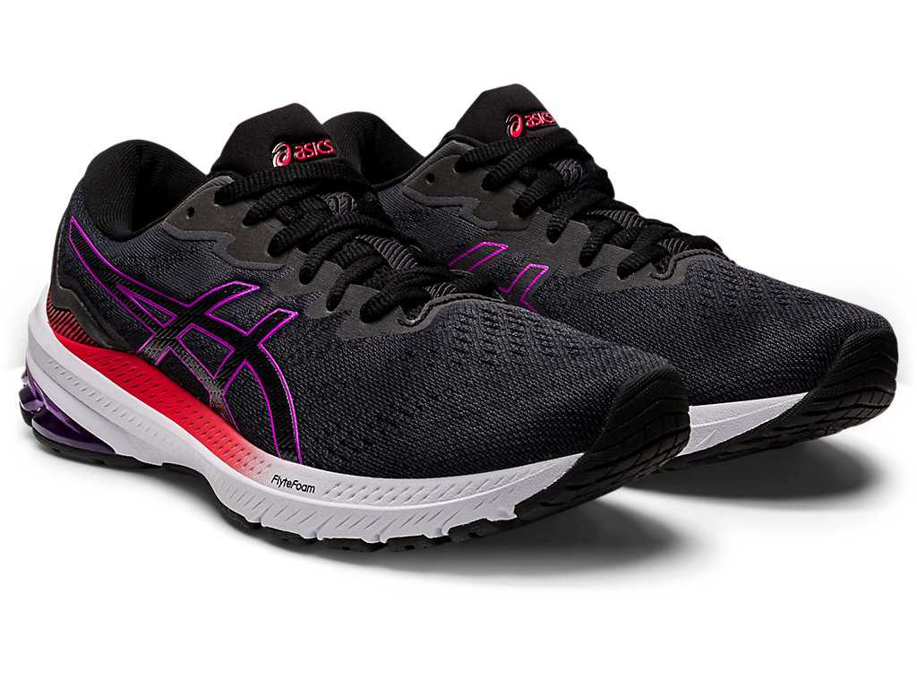 Buty do Biegania Damskie Asics Gt-1000 11 Czarne Fioletowe | 20354-GUXS