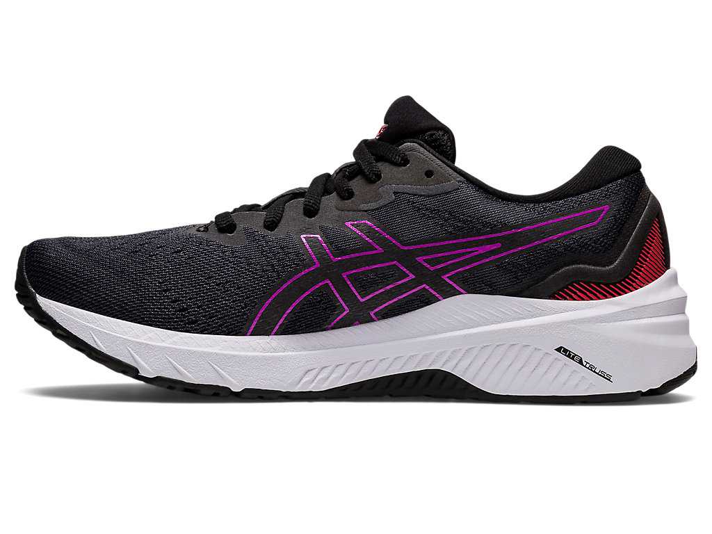 Buty do Biegania Damskie Asics Gt-1000 11 (D) Czarne Fioletowe | 30648-HFEA