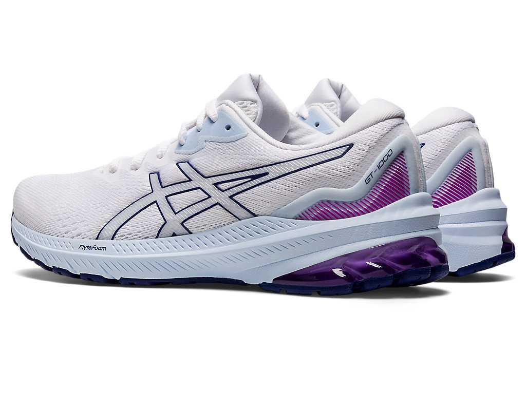 Buty do Biegania Damskie Asics Gt-1000 11 Białe Niebieskie | 39246-CYTG